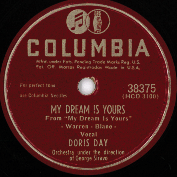 米COLUMBIA 38375 Doris Day: My dream is Yours/ Someone like you