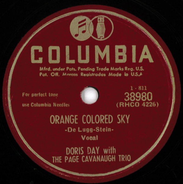 米COLUMBIA 38980 Doris Day: Orange colored sky/ A load of hay