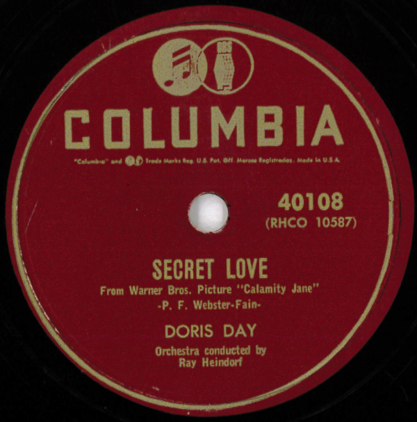 米COLUMBIA 40108 Doris Day: Secret love/ The deadwood stage