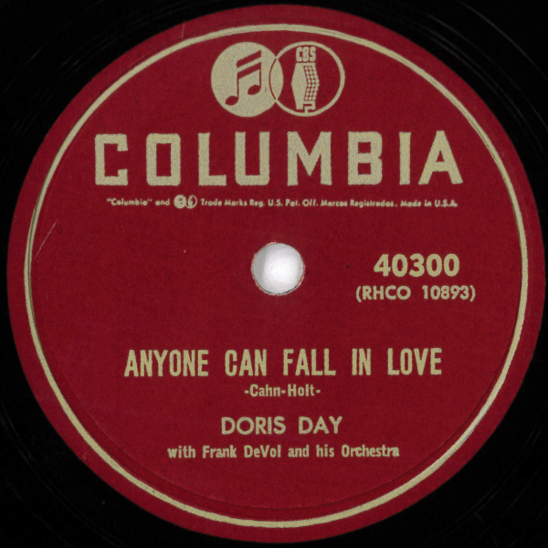 米COLUMBIA 40300 Doris Day: Anyone can fall in love/ If I give my heart to you