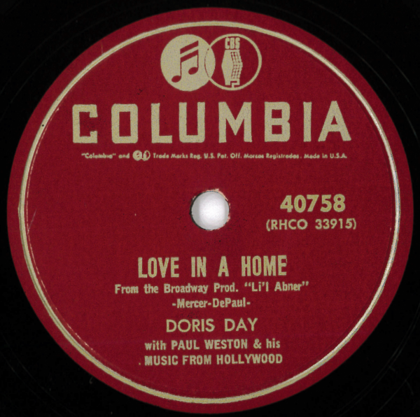 米COLUMBIA 40758 Doris Day: Love in a home/ Julie