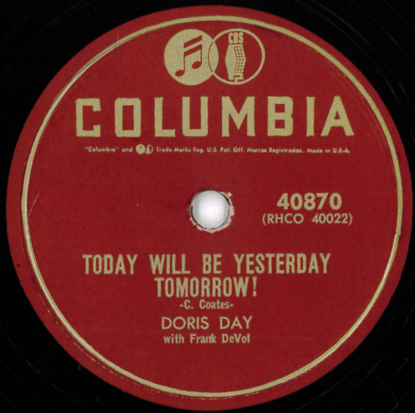 米COLUMBIA 40870 Doris Day: Today will be yesterday tomorrow/ Twelve o'clock tonight
