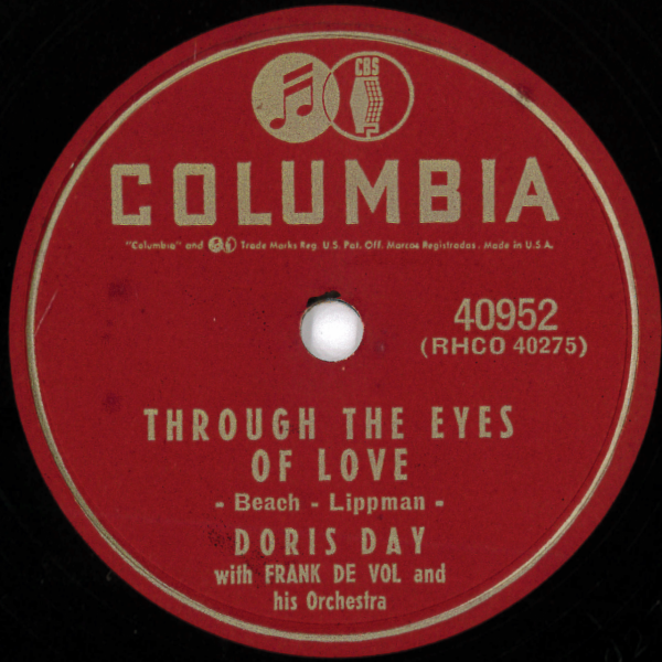 米COLUMBIA 40952 Doris Day: Through the eyes of love/ Nothing in the world